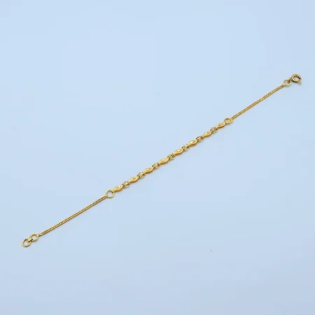Gold Marquise Link Chain Bracelet