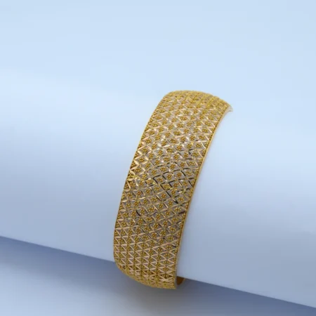 Gold Wide Mesh Pattern Kara