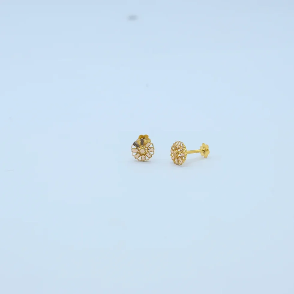 Gold Five Petal Flower Tops