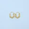Gold Scallop Filigree Gold Hoops