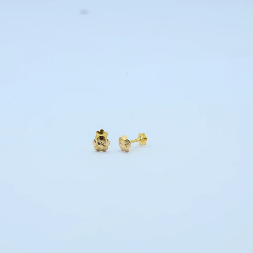 Gold Mini Flower Diamond Cut Tops