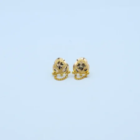 Gold Teardrop Diamond Cut Tops