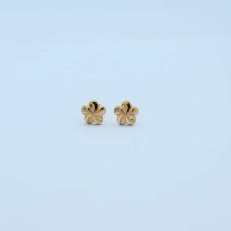 Gold Round Rose Knot Tops