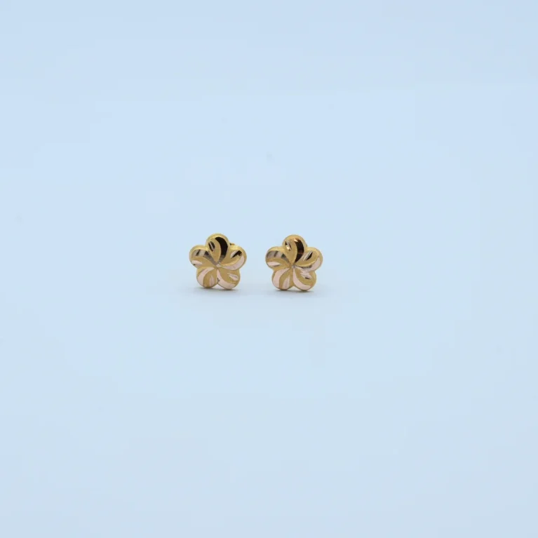Gold Round Rose Knot Tops