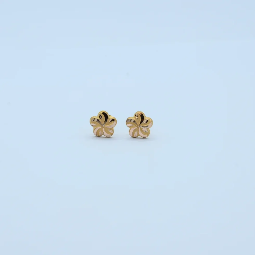 Gold Round Rose Knot Tops