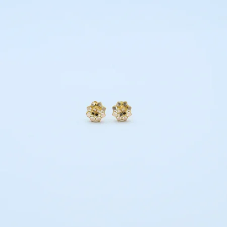 Gold Five Petal Diamond Cut Tops