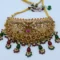 Heavy Choker with Green/Red Drops