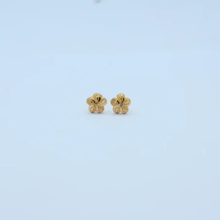 Gold Six Petal Stone Flower Tops