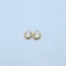 Gold Two-Tone Diamond Cut Gold Hoops