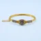 Gold Stone Cluster Knot Kara