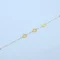Gold Double Heart Chain Bracelet