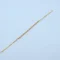 Gold Two-Tone Beaded Chain Bracelet