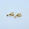 Gold Hexagon Filigree Drop Earrings