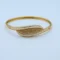 Gold Oval Filigree Leaf Kara