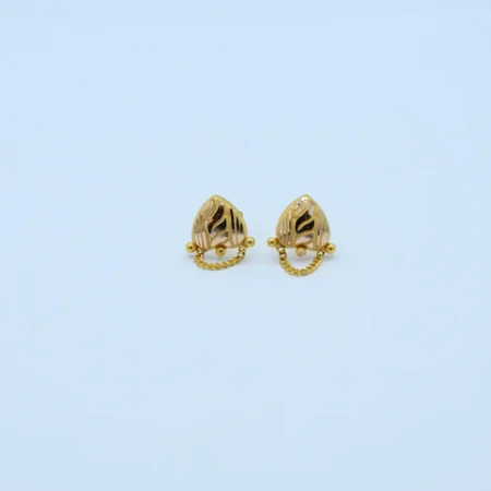 Gold Teardrop Chain Ball Tops