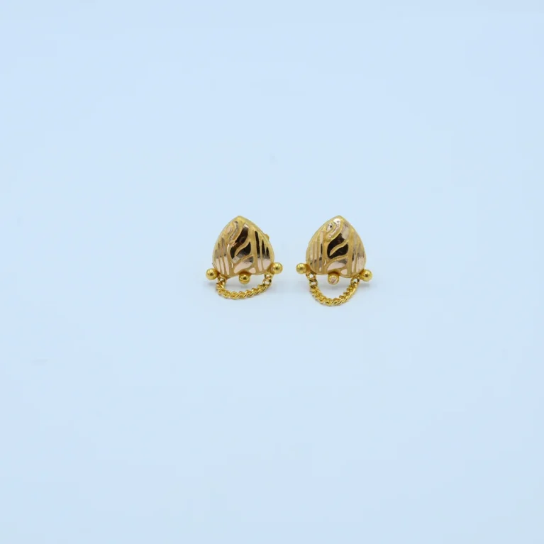 Gold Teardrop Chain Ball Tops