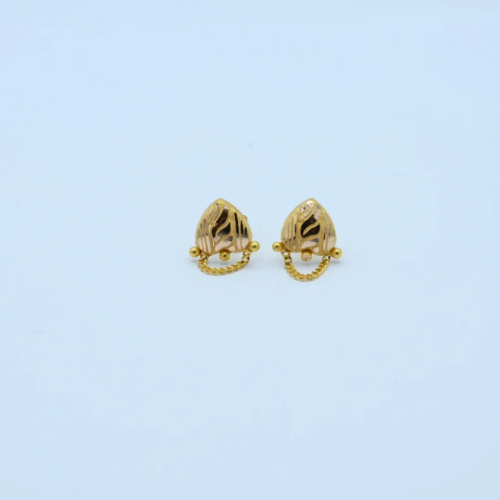 Gold Teardrop Chain Ball Tops