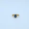 Gold Oval Sapphire Halo Ring