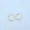 Gold Twisted Hoop Bali Earrings