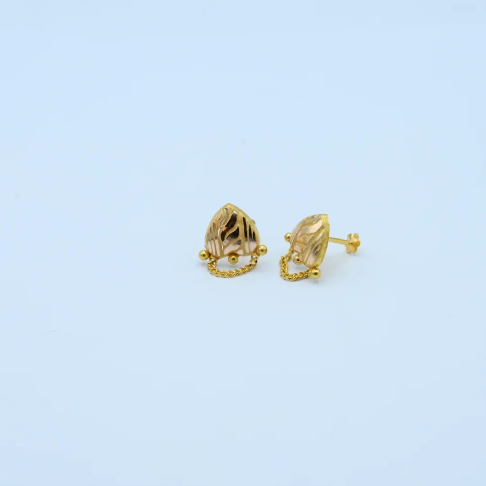 Gold Teardrop Chain Ball Tops