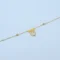 Gold Bar Tassel Drop Chain Bracelet