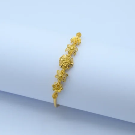 Gold Multi Floral Filigree Kara