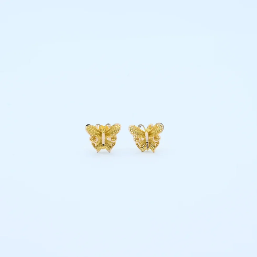 Gold Butterfly Filigree Tops