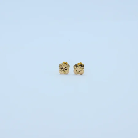 Gold Four Petal Diamond Cut Tops