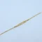 Gold Multi Shape Stone Chain Bracelet