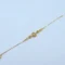 Gold Round Floral Two-Tone Bracelet
