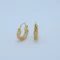 Gold Filigree Hoop Bali Earrings