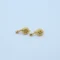 Gold Round Filigree Ball Drop Earrings