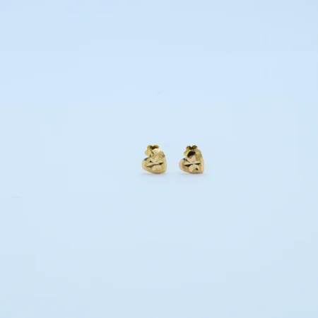 Gold Heart Diamond Cut Tops
