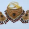 Choker Set with Dark Blue/Black Stones