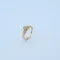 Gold Solitaire Stone Ring