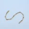 Gold Oval Link Stone Tennis Bracelet