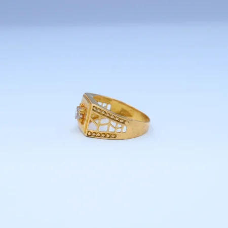 Gold Net Design Men's rings