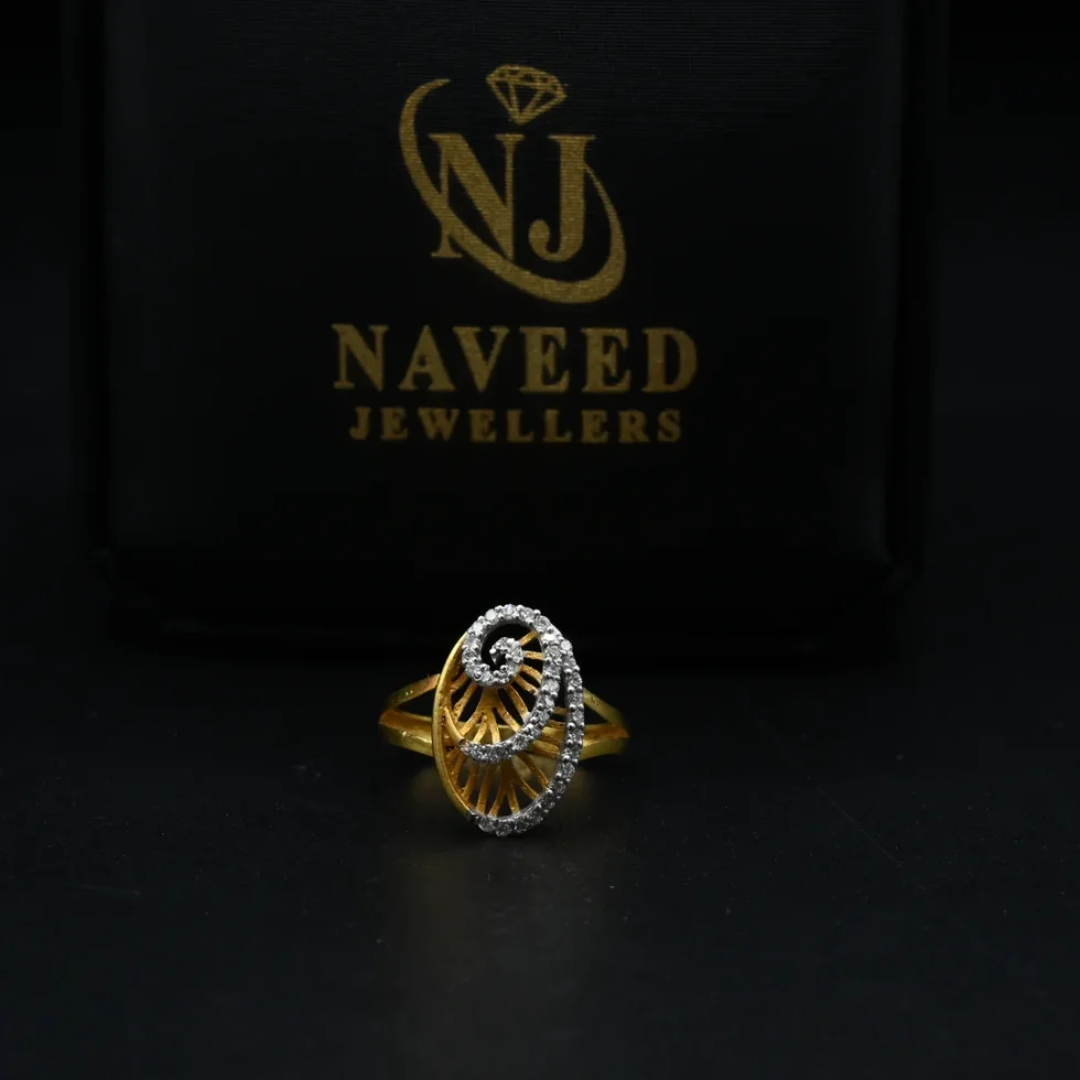 Diamond Spiral Ring