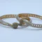 Two-Tone Stone Cluster Bangles