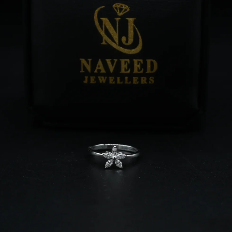 Diamond Flower Ring