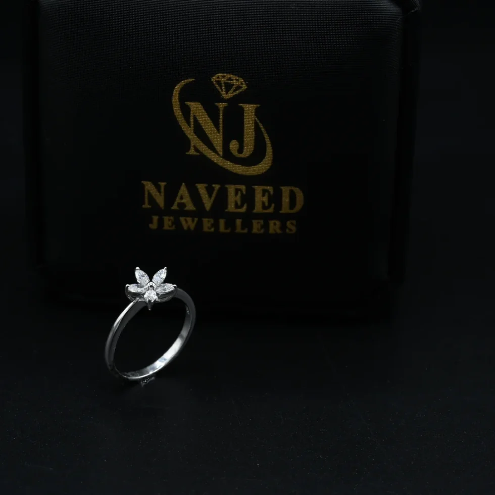 Diamond Flower Ring