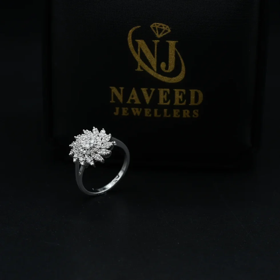 Diamond Sunflower Ring