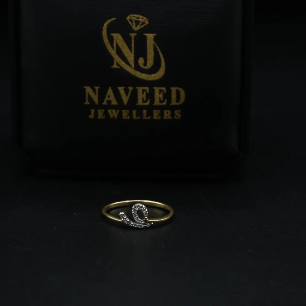 Diamond Initial Ring