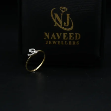 Diamond Initial Ring