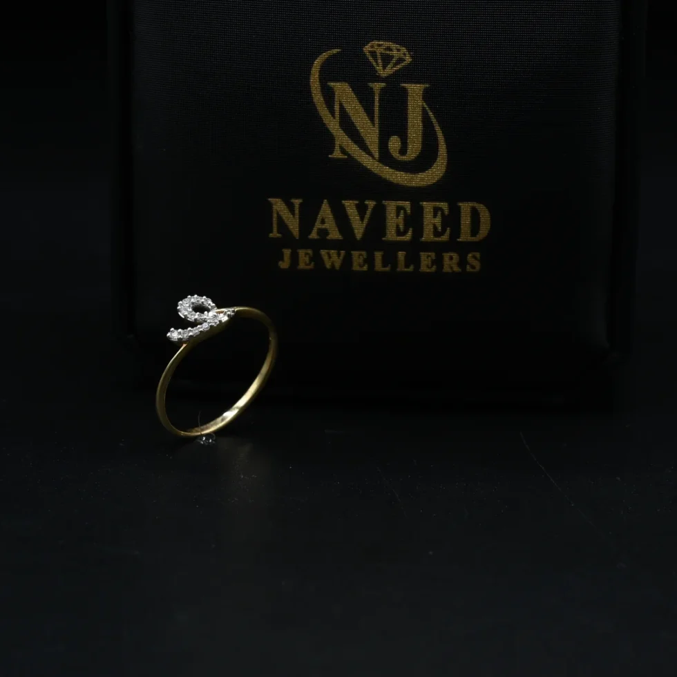 Diamond Initial Ring