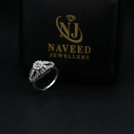 Diamond Cluster Dome Ring