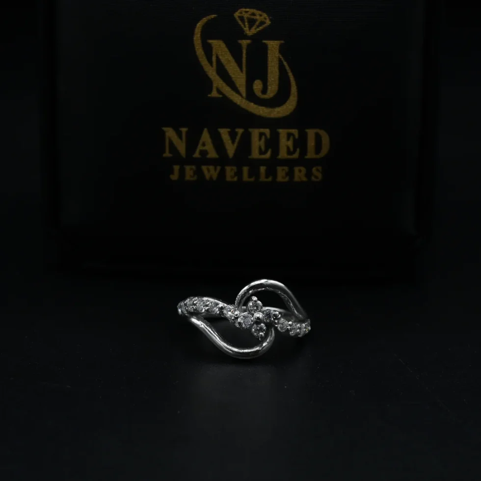 Diamond Crossover Ring