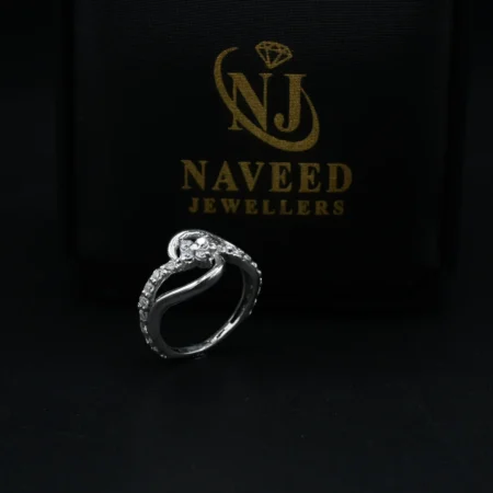 Diamond Crossover Ring