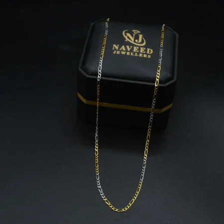 Gold Two-Tone Figaro Chain