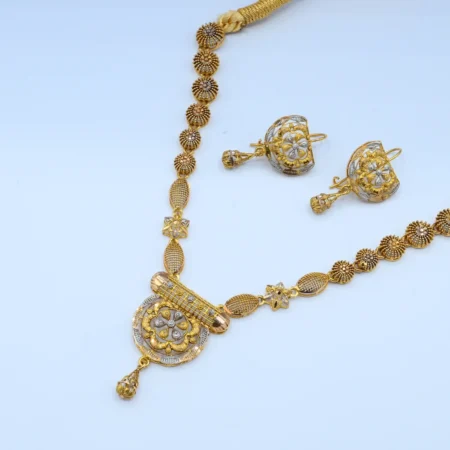 Gold Floral Two-Tone Dori Set